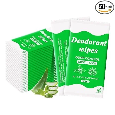 Body cleansing wipes for staying fresh while traveling