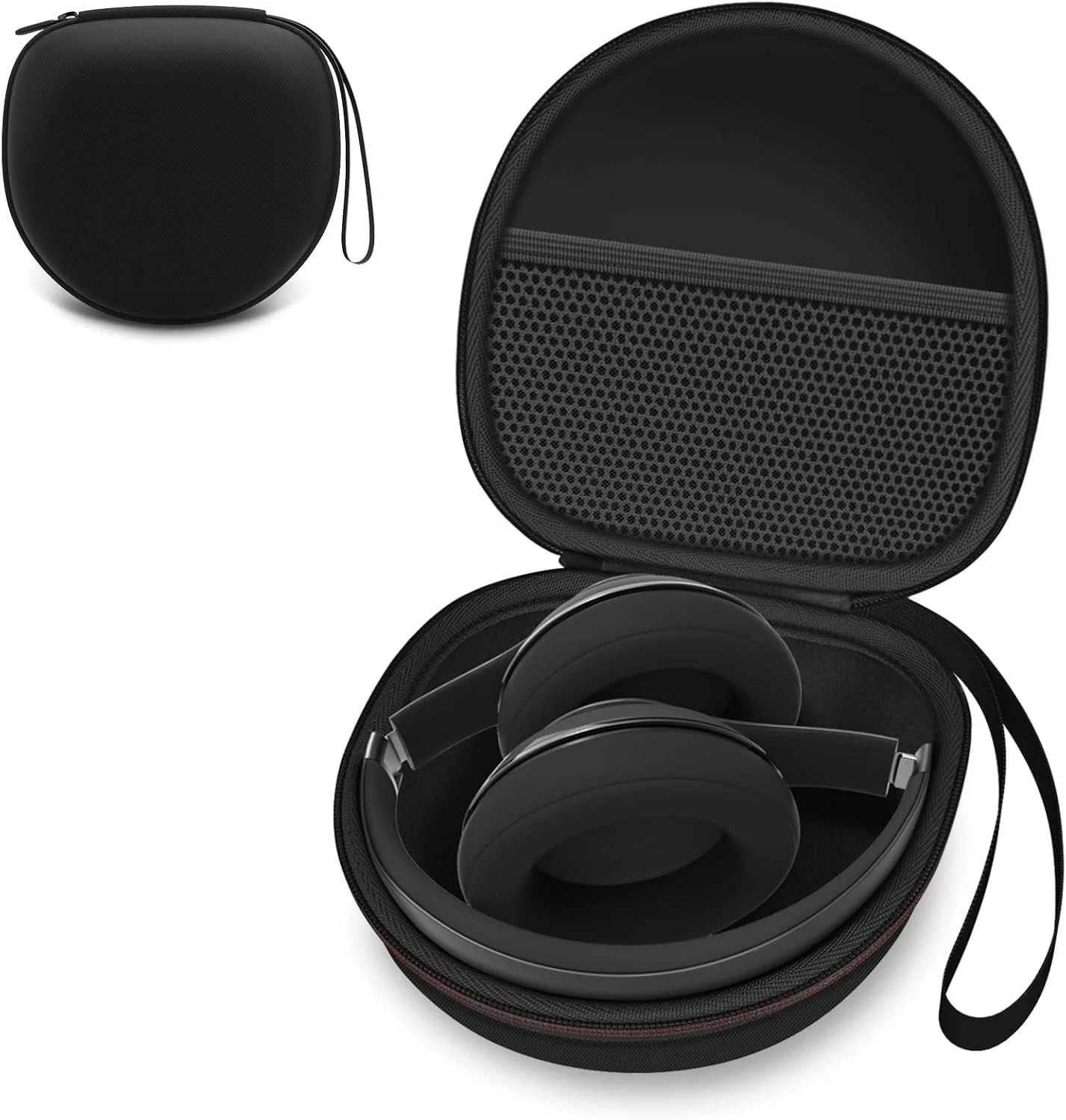 Headphone Headset Case for Folding Headphone, Black