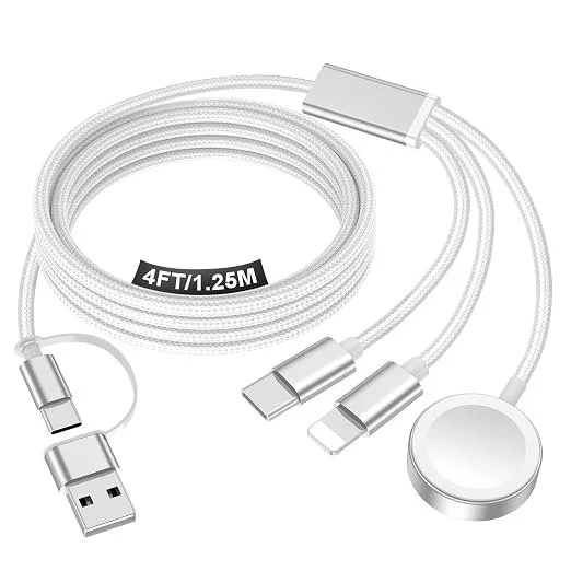 3 in 1 travel charging cable for phones and smart devices