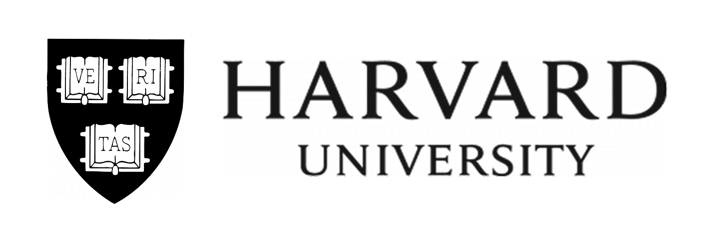 Harvard University logo with a shield featuring open books and the letters V, E, R, I, T, A, S.