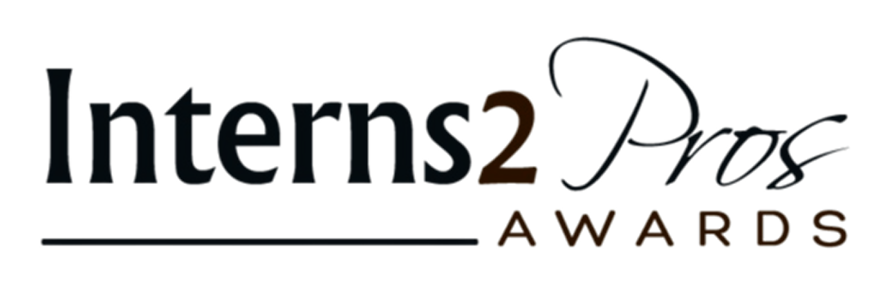 Logo for the Interns2Pros Awards with the text 'Interns2Pros Awards' in a stylized font.