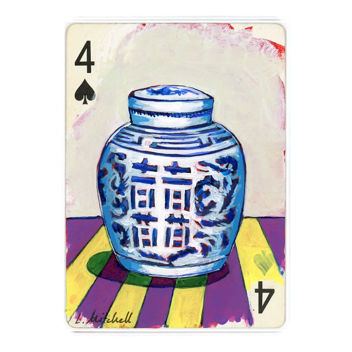 Blue & White 1 (matted)