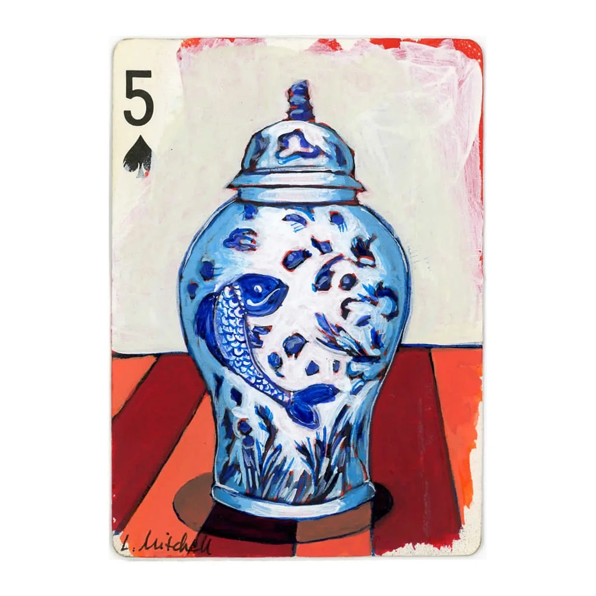 Blue & White 3 (matted)