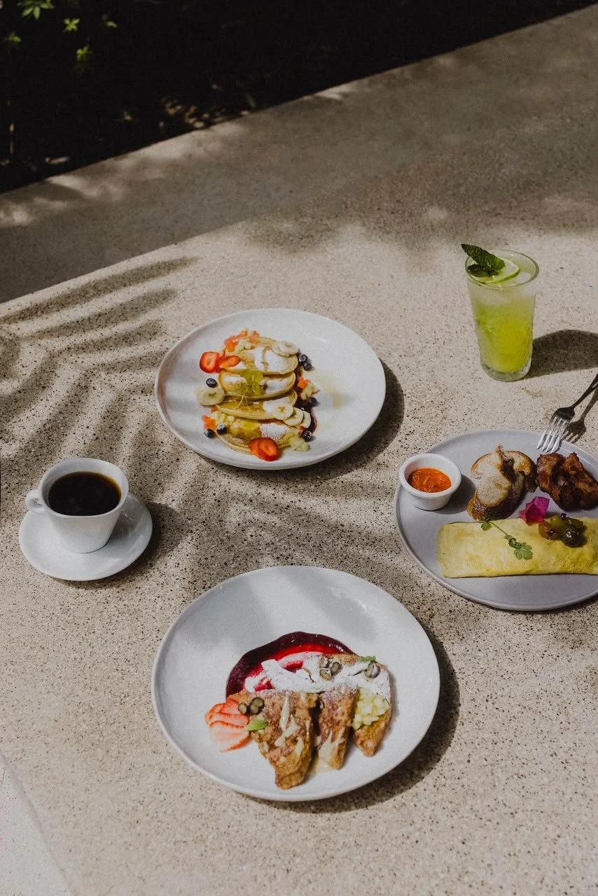 Breakfast spread at Agra Restaurant