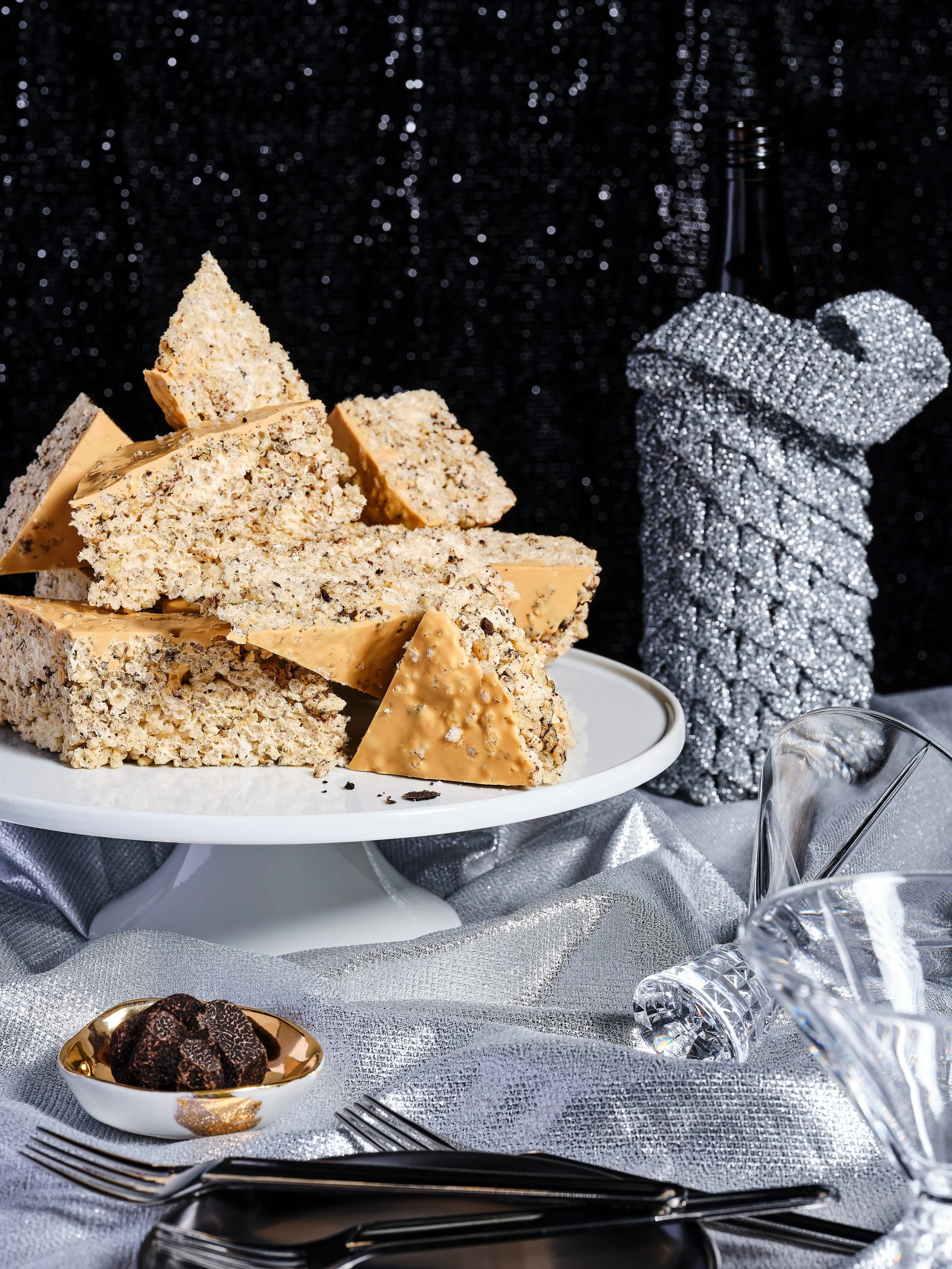 black truffle rice krispies