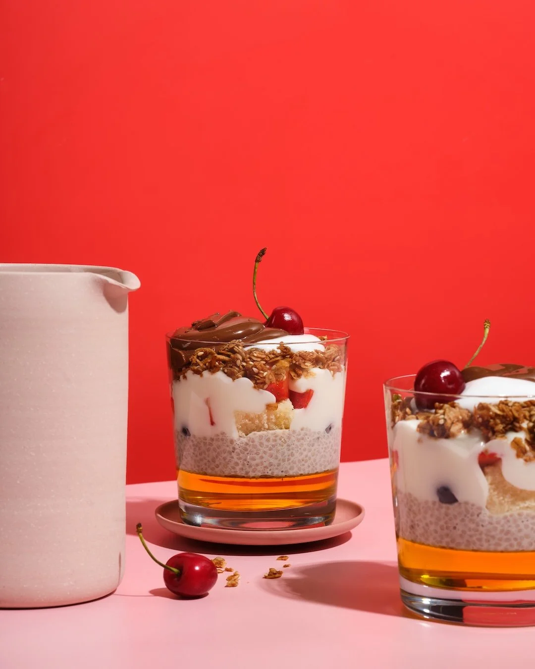 Breakfast Trifles with Nutella