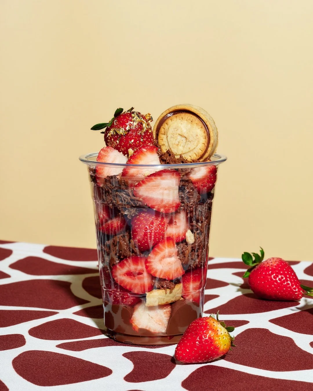 Nutella Dubai Choc Strawberry Cups