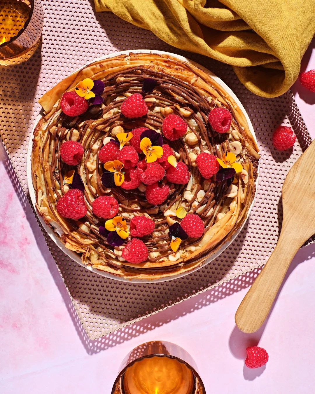 Nutella Filo Cake