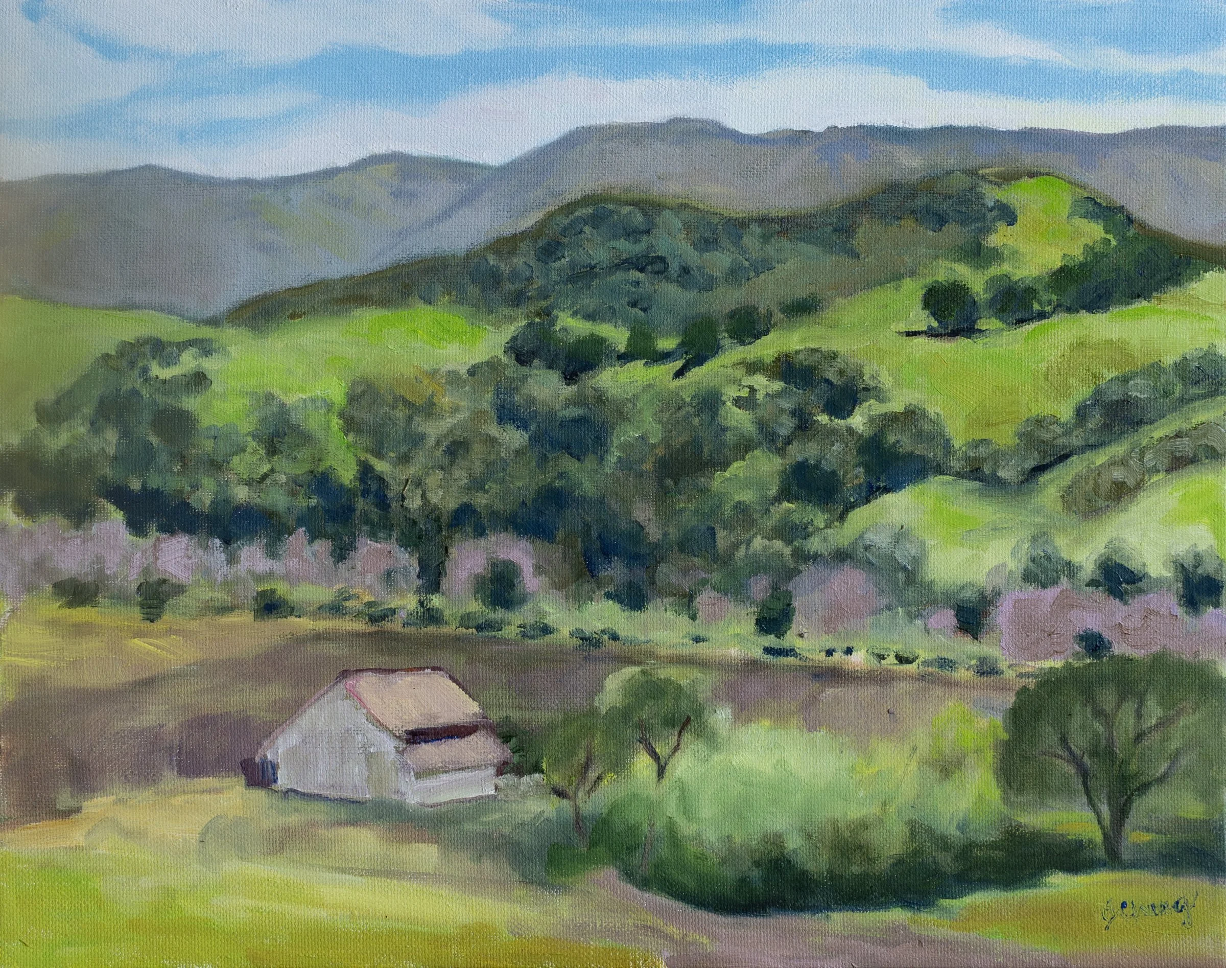 View from the Mission   oil on canvas | 11 x 14"