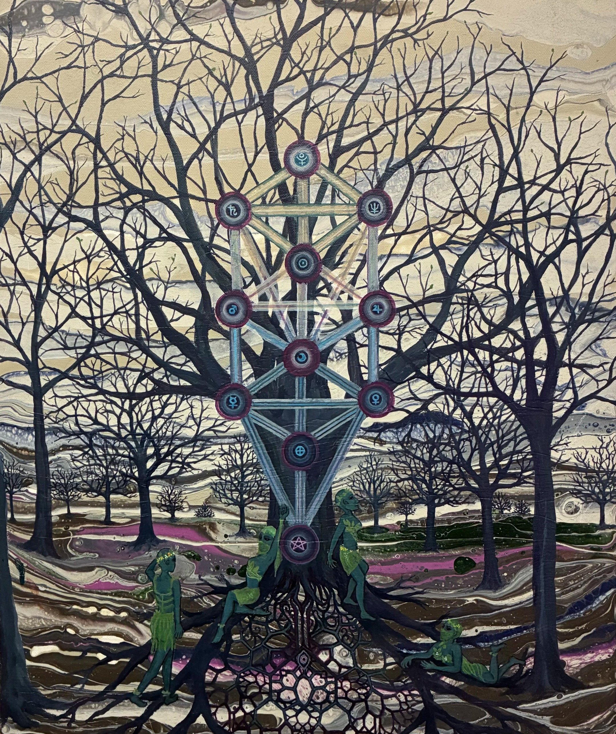 “Roots of the Yew” - alchemy X
‘21 - 24X18