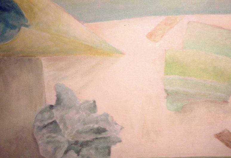 “White on white study” (green)