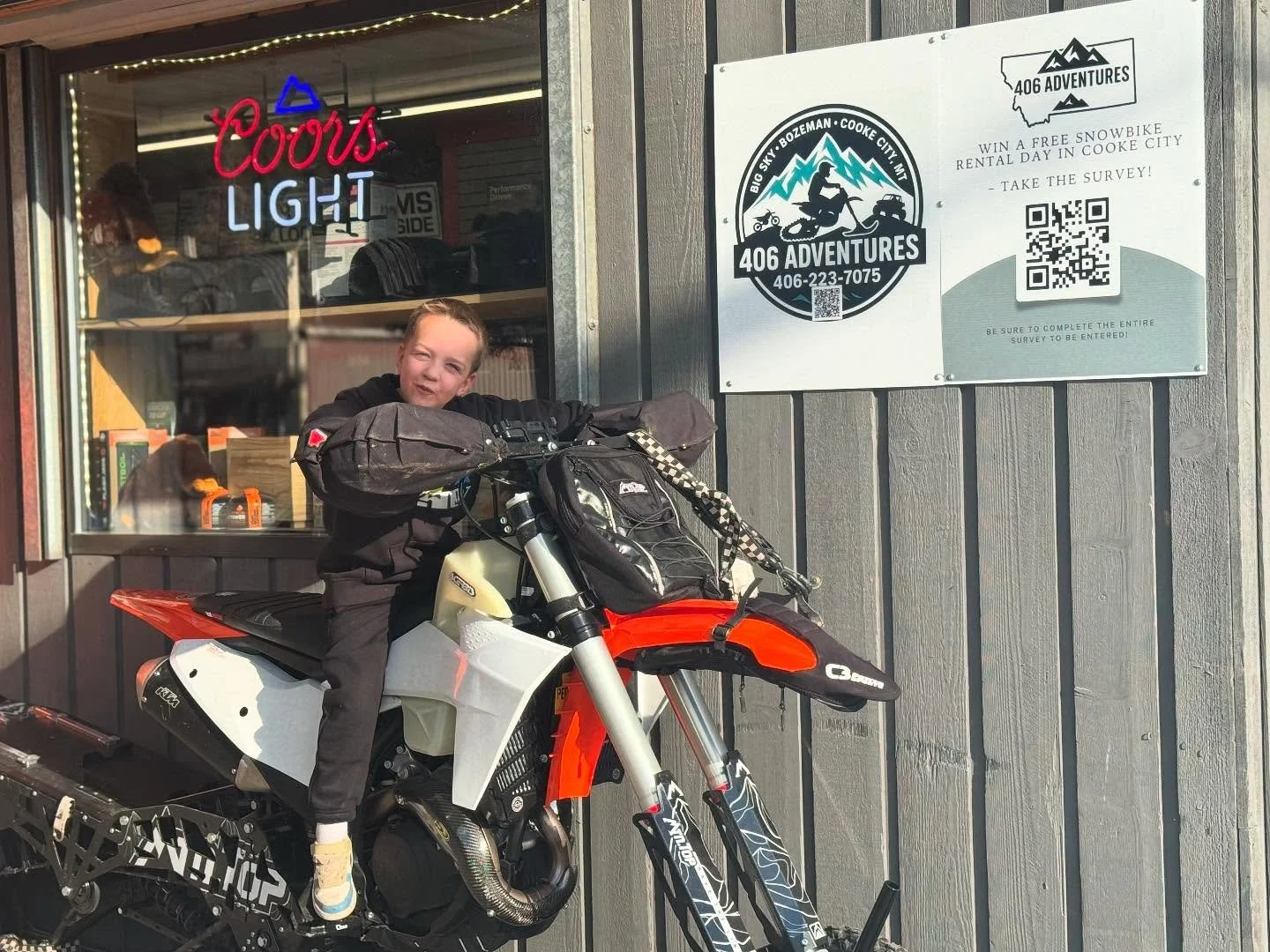 Hide yo kids, hide yo wife, cause we renting everything out here!

We&rsquo;ve teamed up with @406.adv to bring snow bikes for this winter season! Keep an eye out for updates and details!
#braaaap #cookecity #yellowstone #montana #lastbestplace