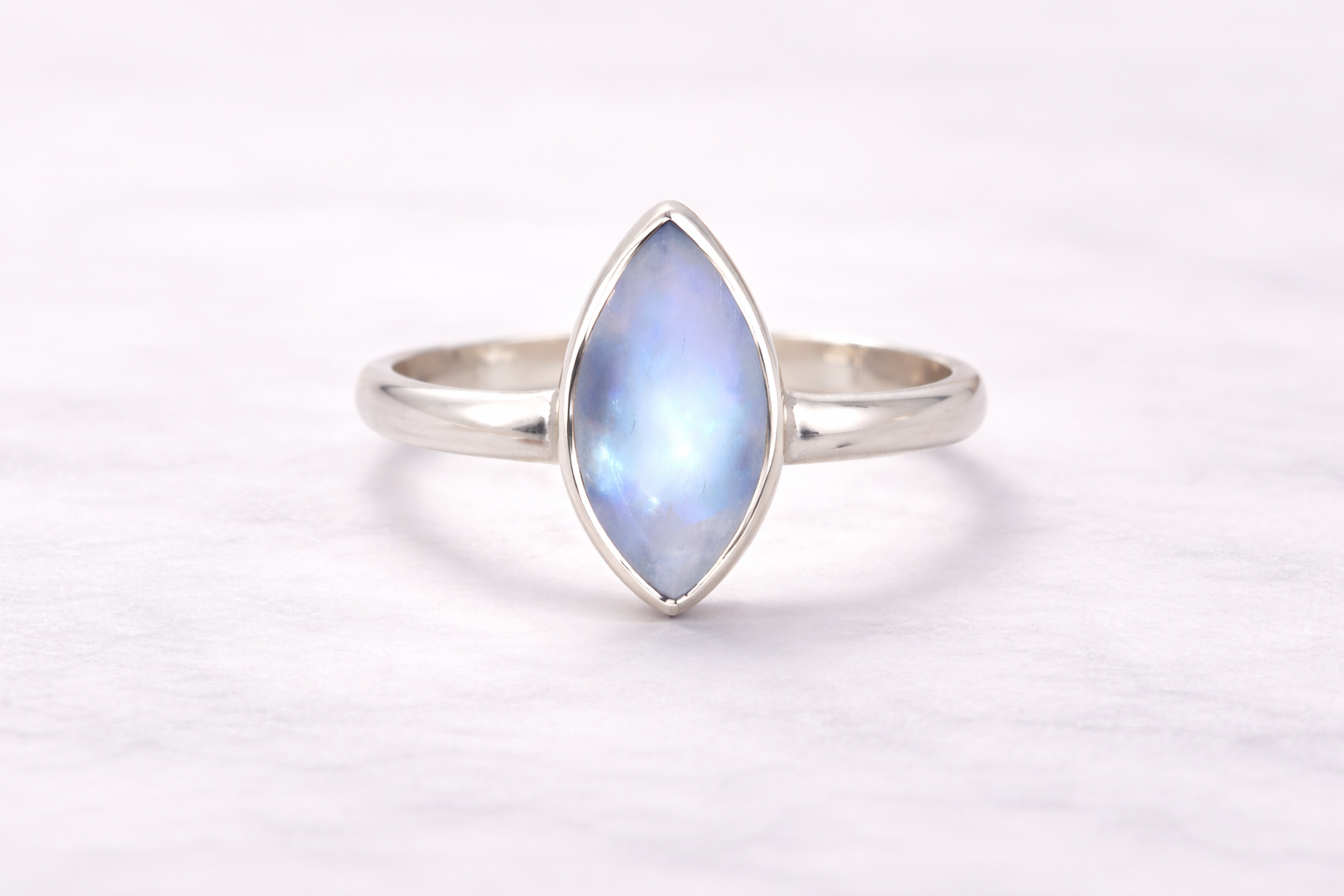Moonstone Marquise Ring
