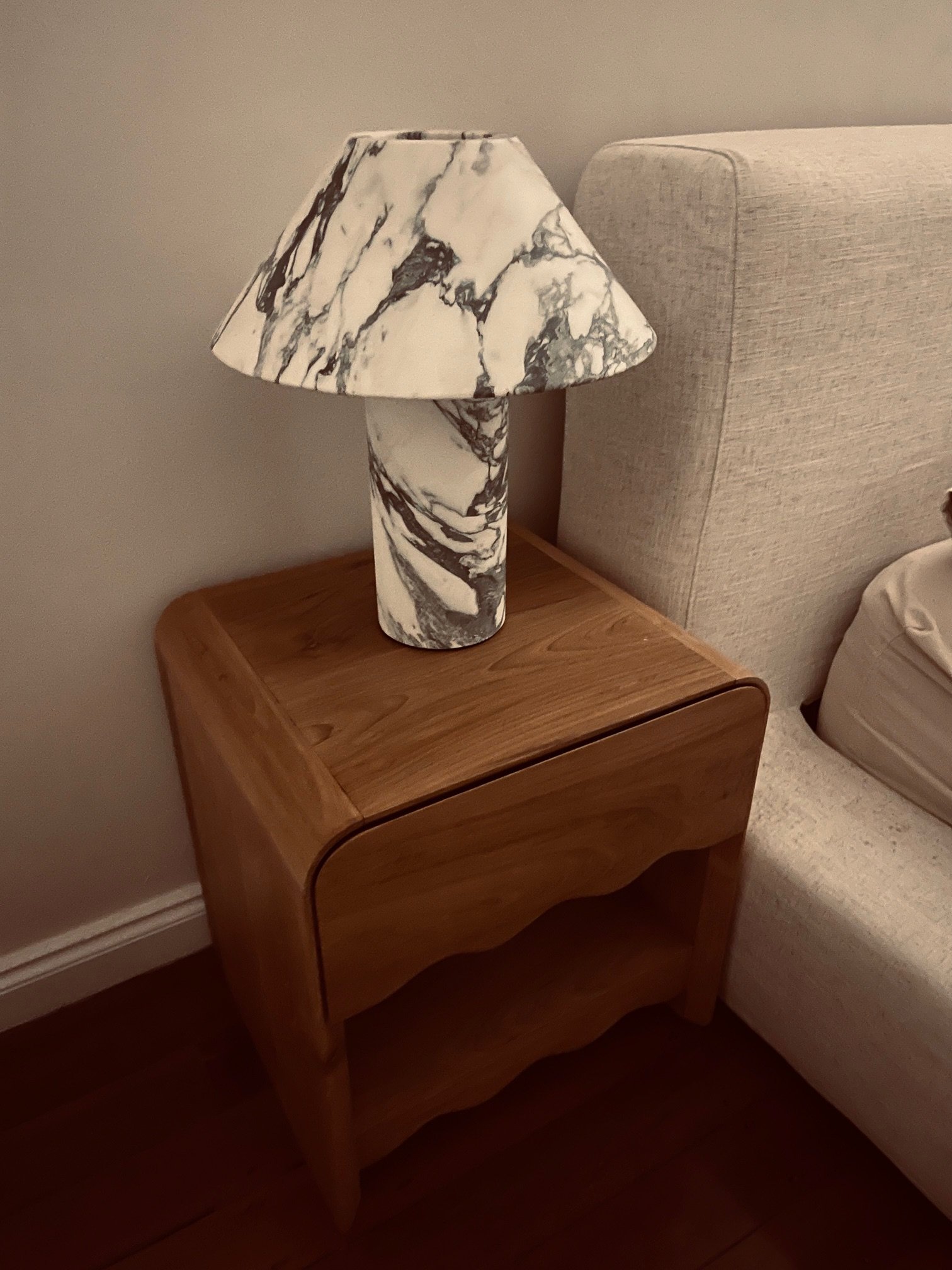 marble lamp arabescato luxury