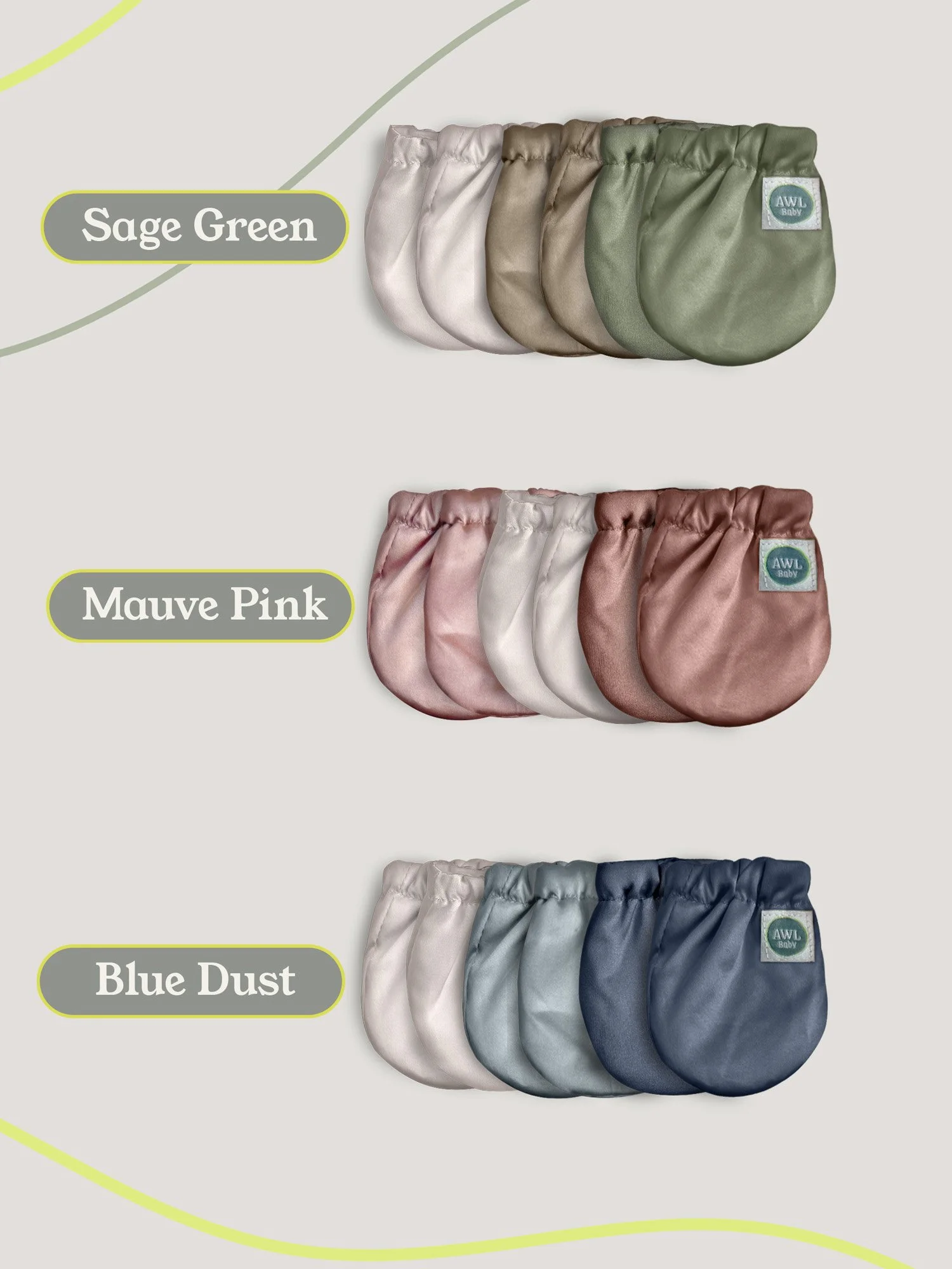 Easy Slide Baby Dressing Mittens