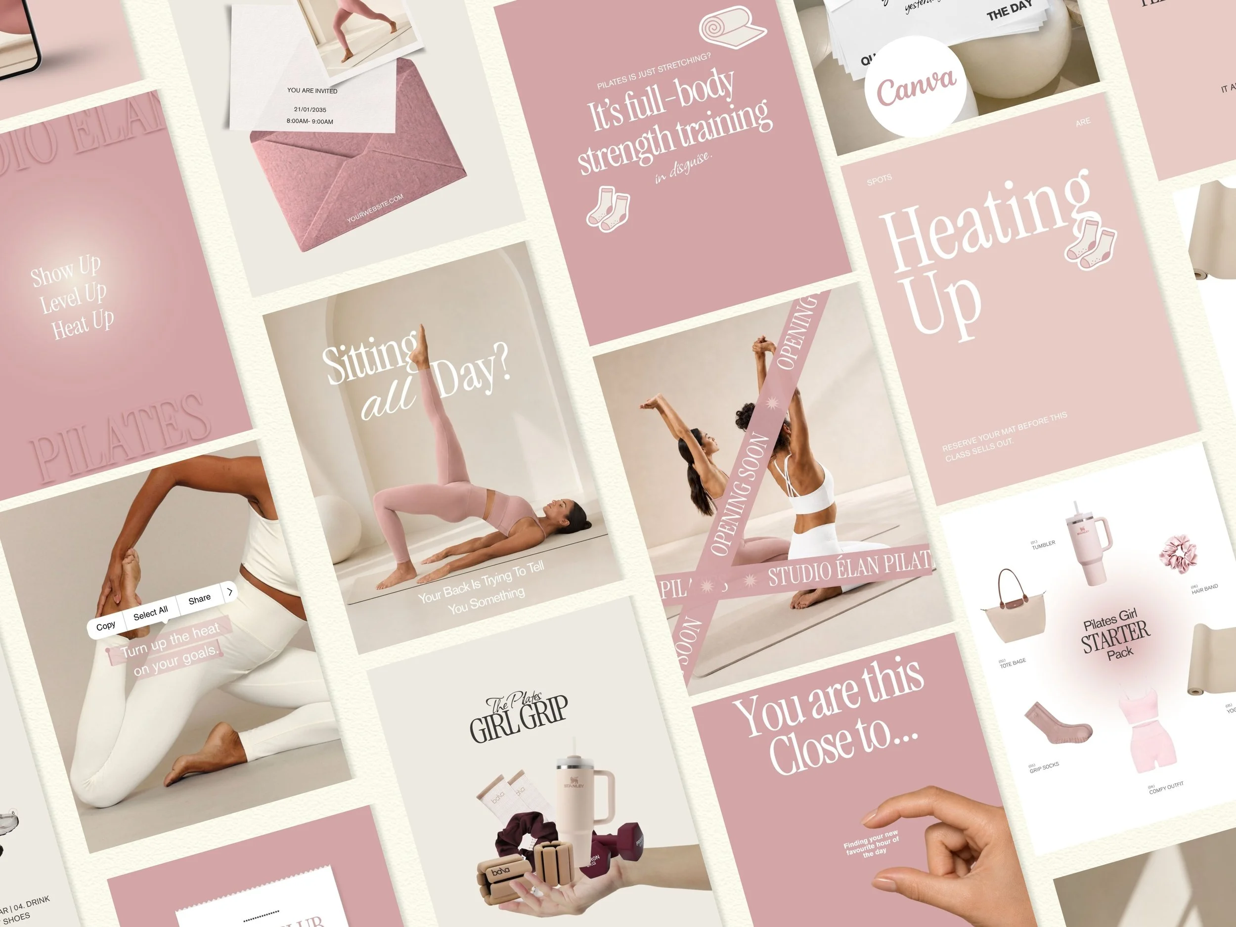 Pilates Instagram Templates