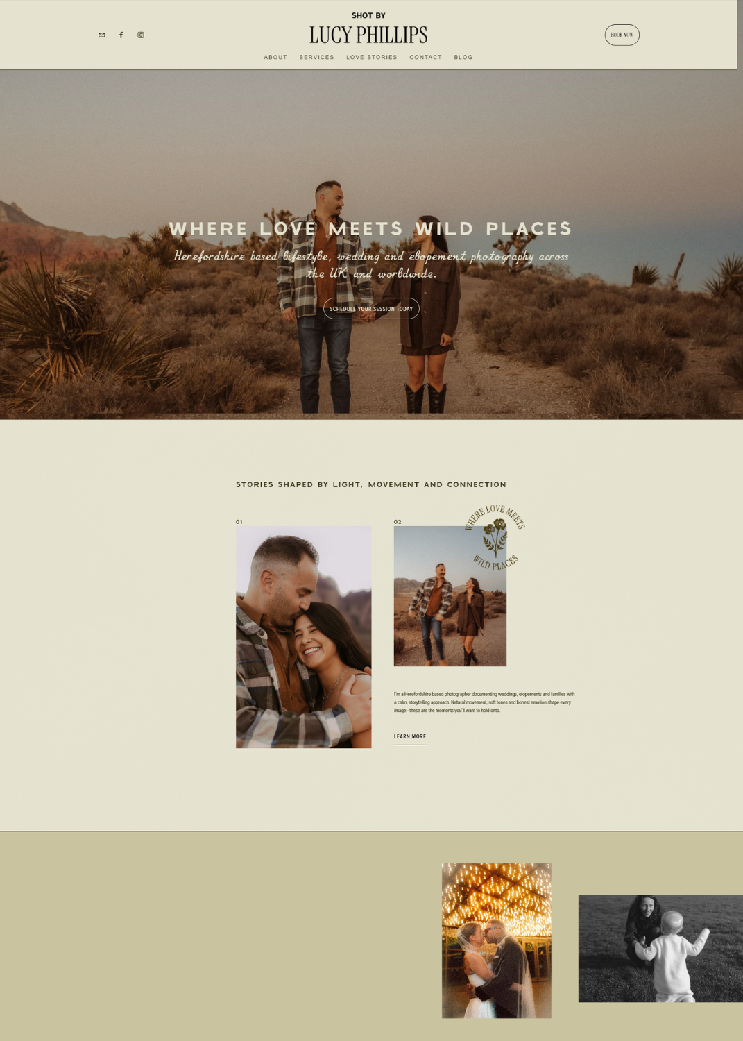 photography website design 