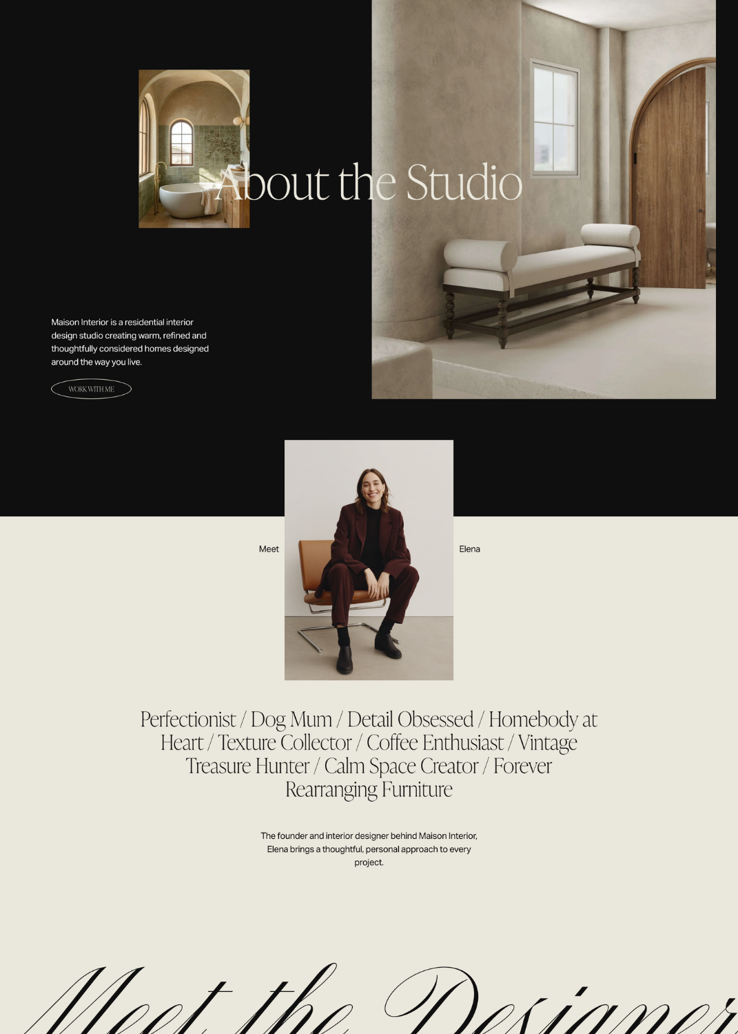 Premium Squarespace Template for Interior Designers