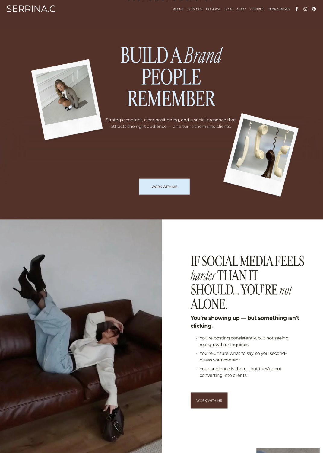 Squarespace Template for coaches