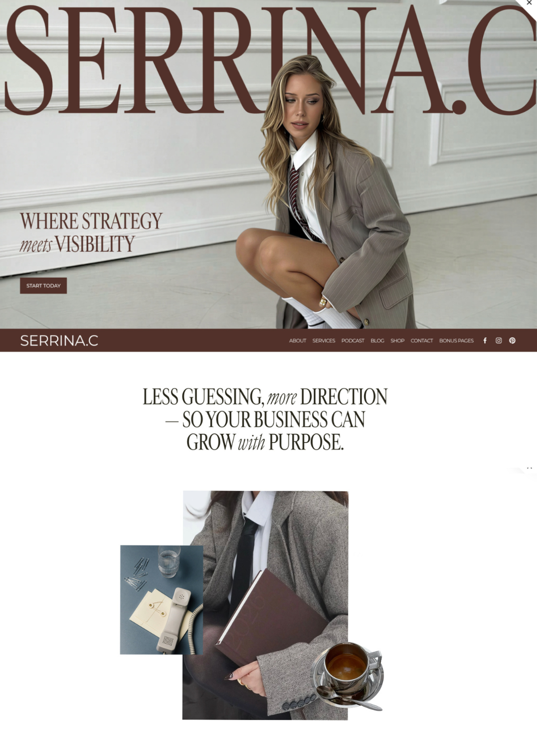 Squarespace Template for coaches