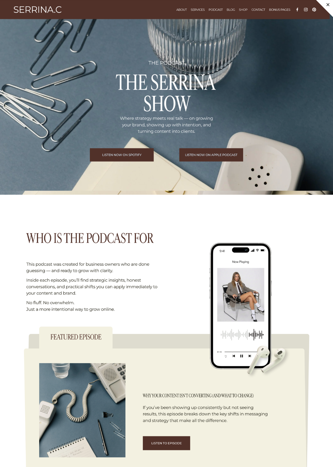 Squarespace Template for coaches