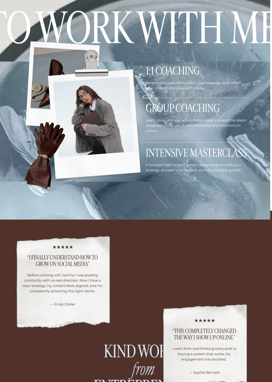 Squarespace Template for coaches