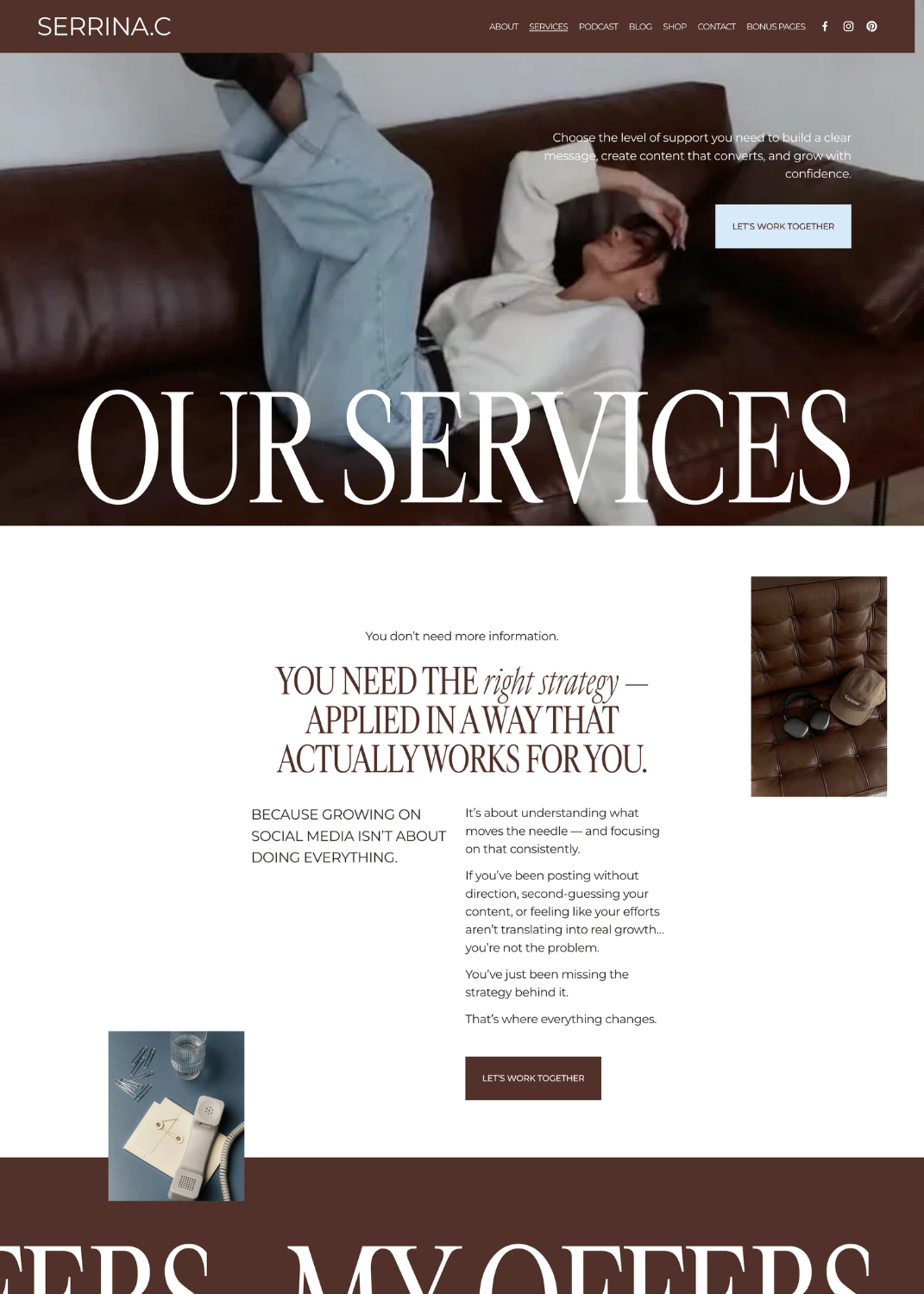 Squarespace Template for coaches