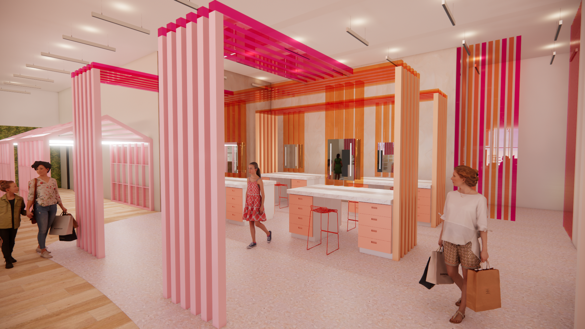 Beauty Bar - Created in Revit