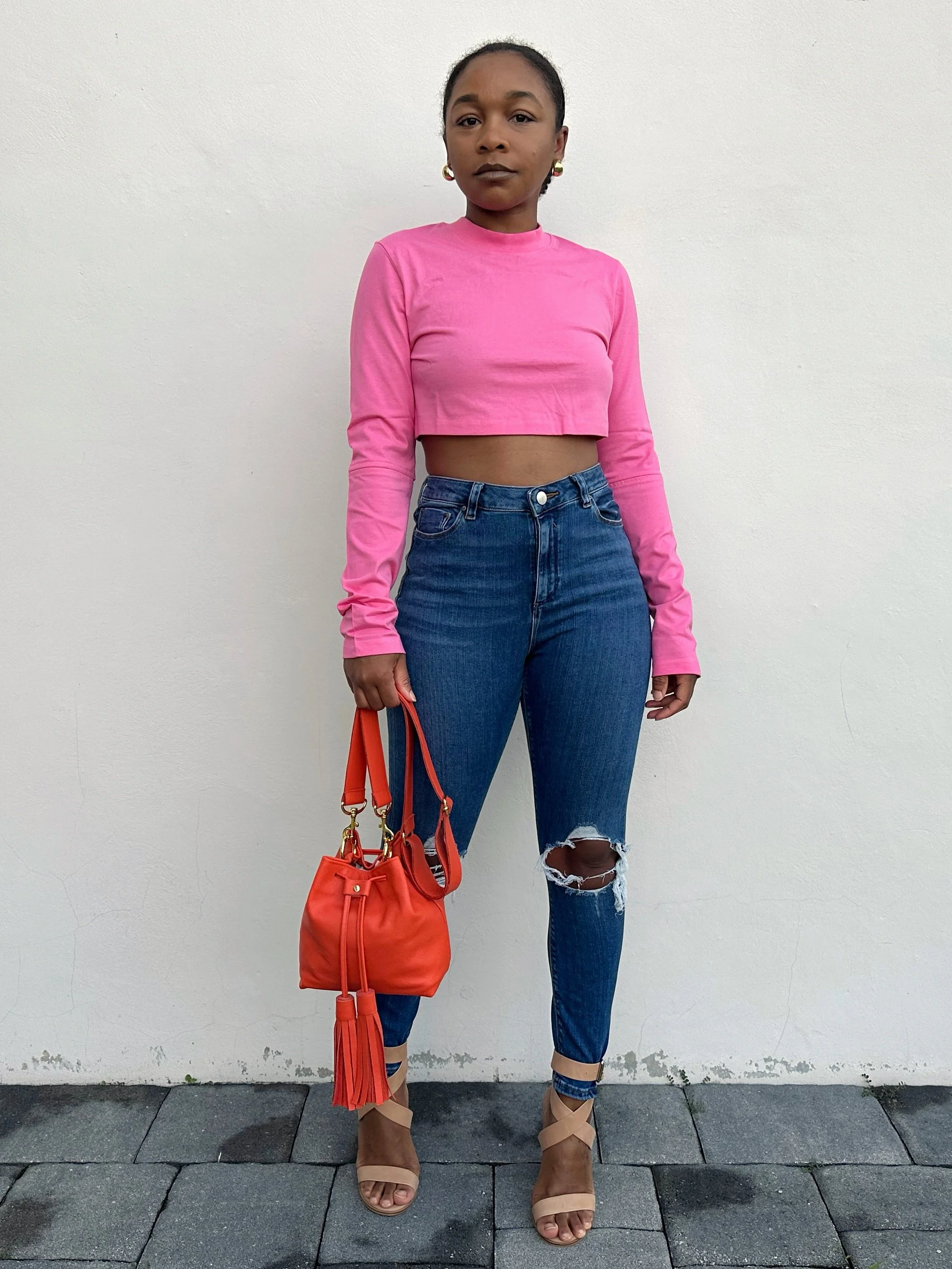 High-Waisted Jeans &amp; A Crop Top