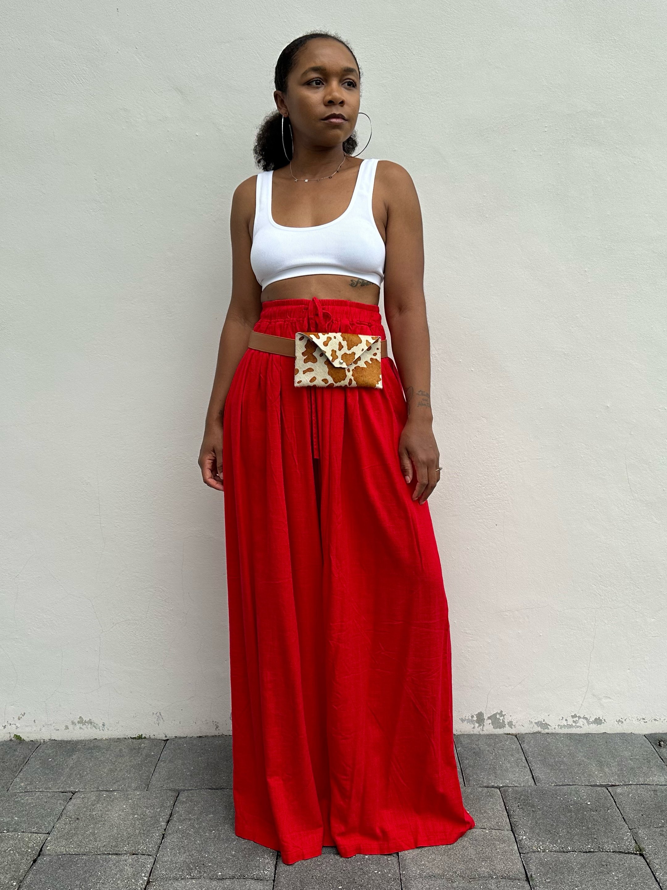 Wide Leg Pants &amp; A Bralette