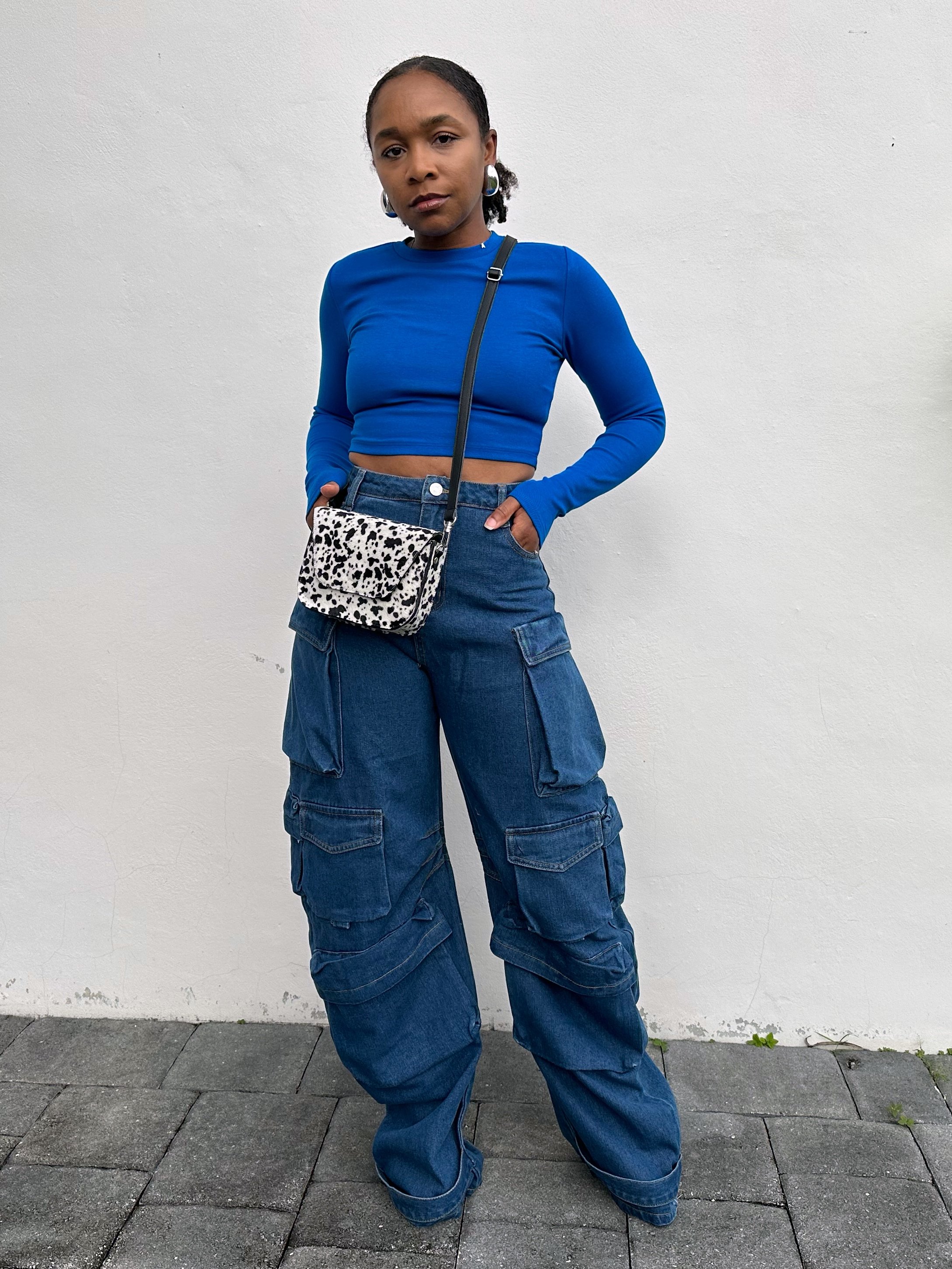 Cargo Jeans &amp; A Long Sleeve Crop Top