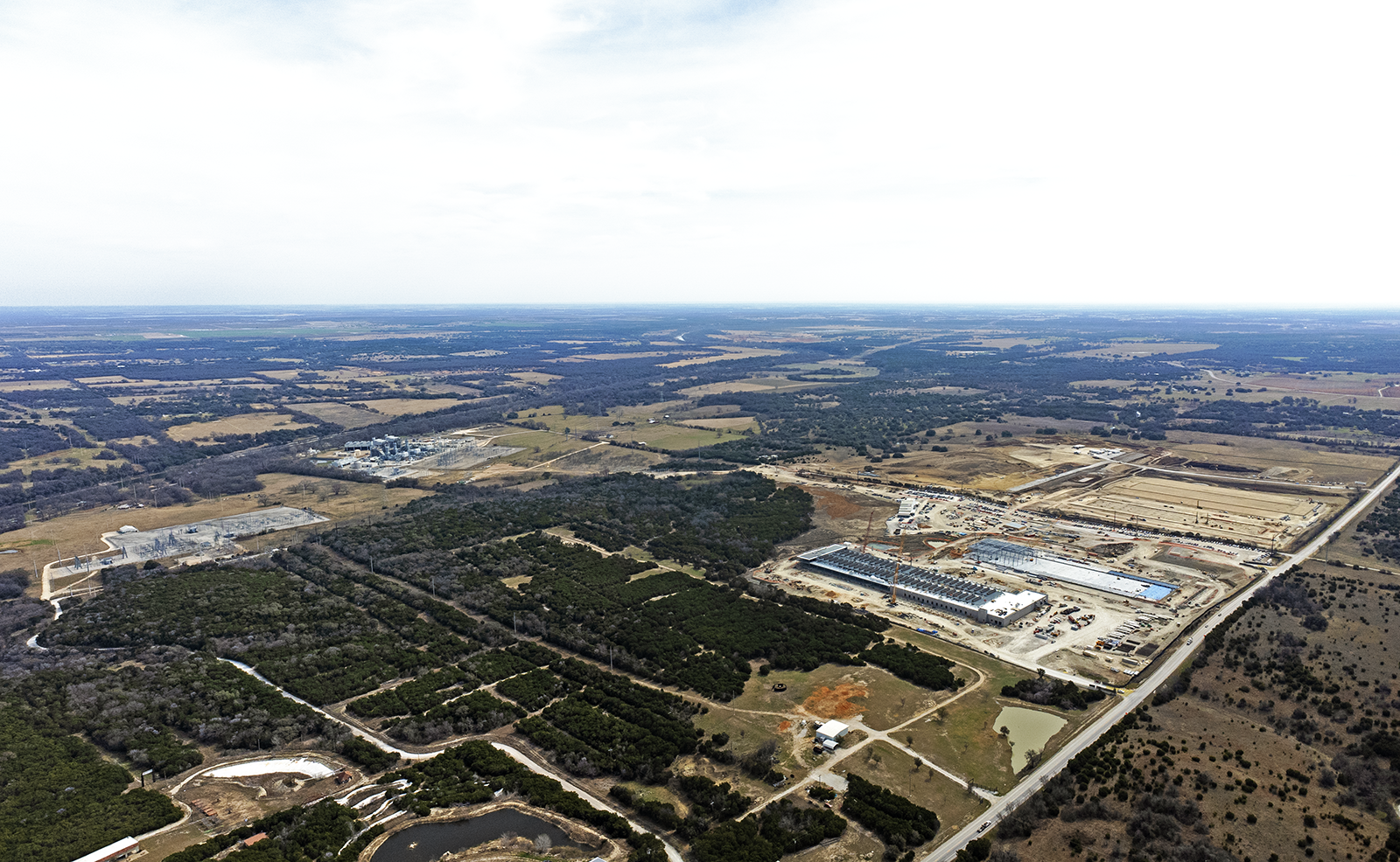 Fossil-Compute Landscapes of Texas