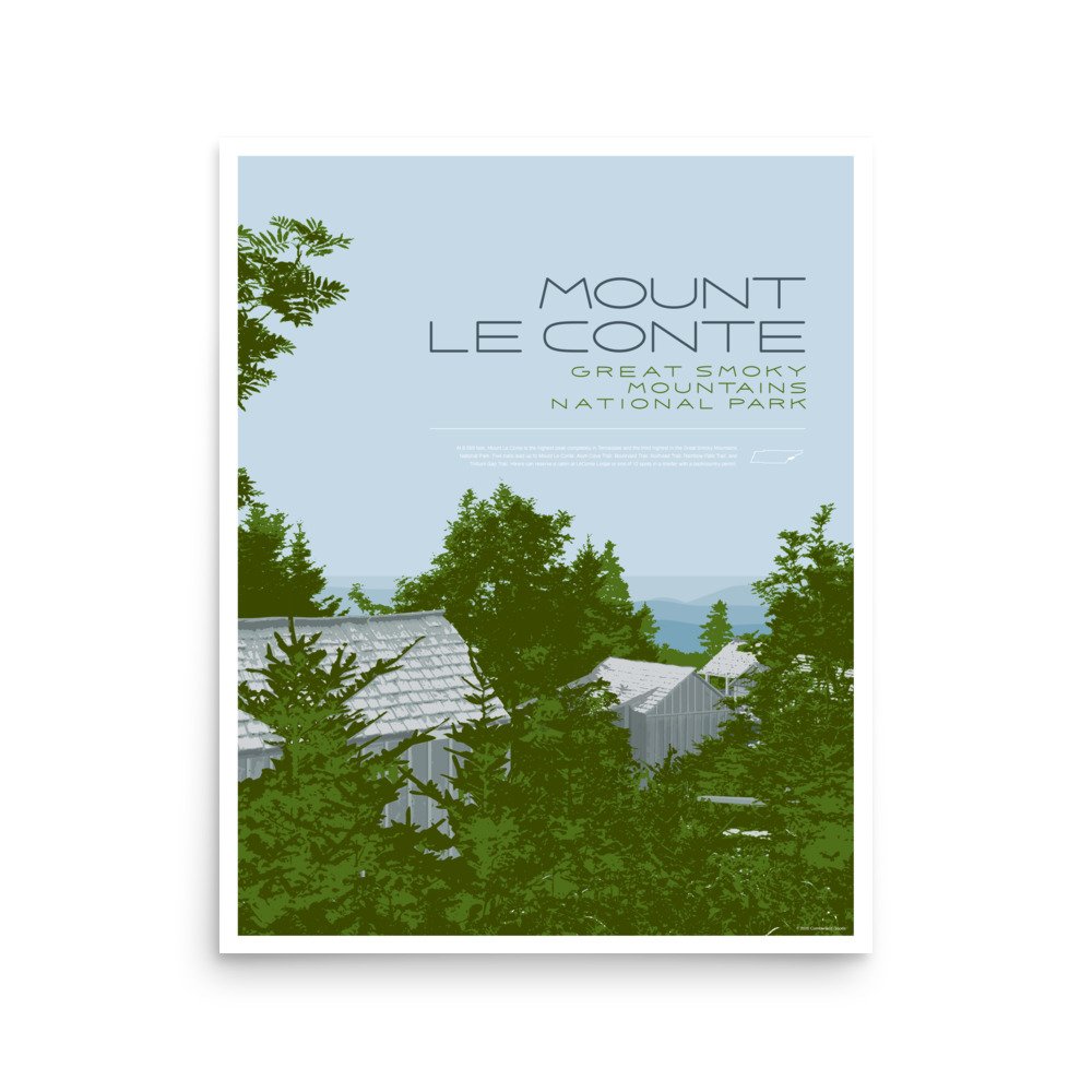 Mount LeConte - Smokies Poster 16x20