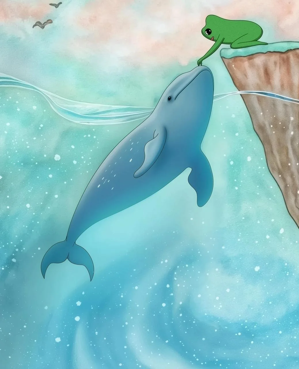 Smiling Dolphin Miharu Token FWOG