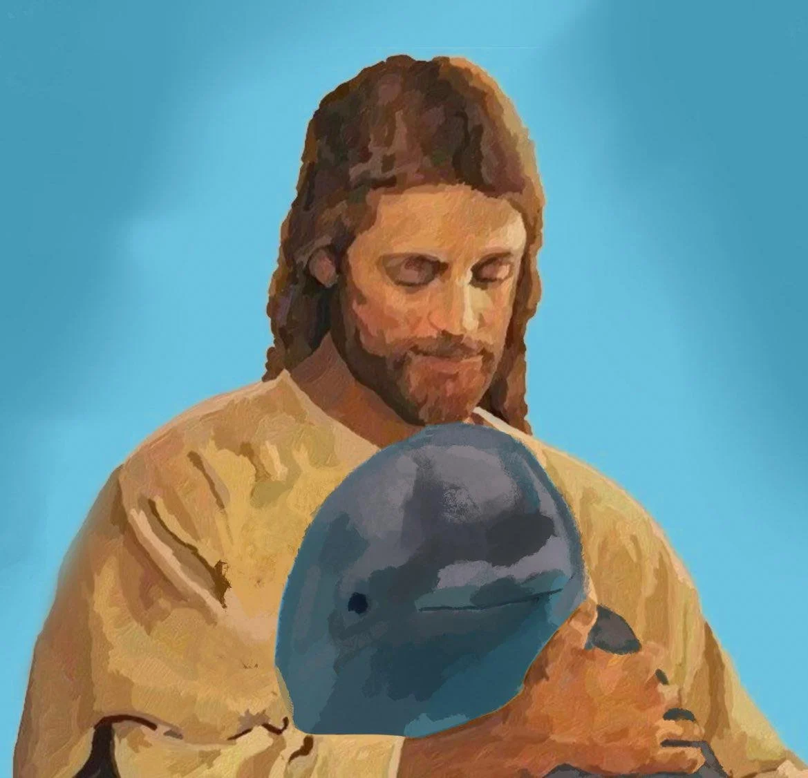 Smiling Dolphin Miharu Token Jesus