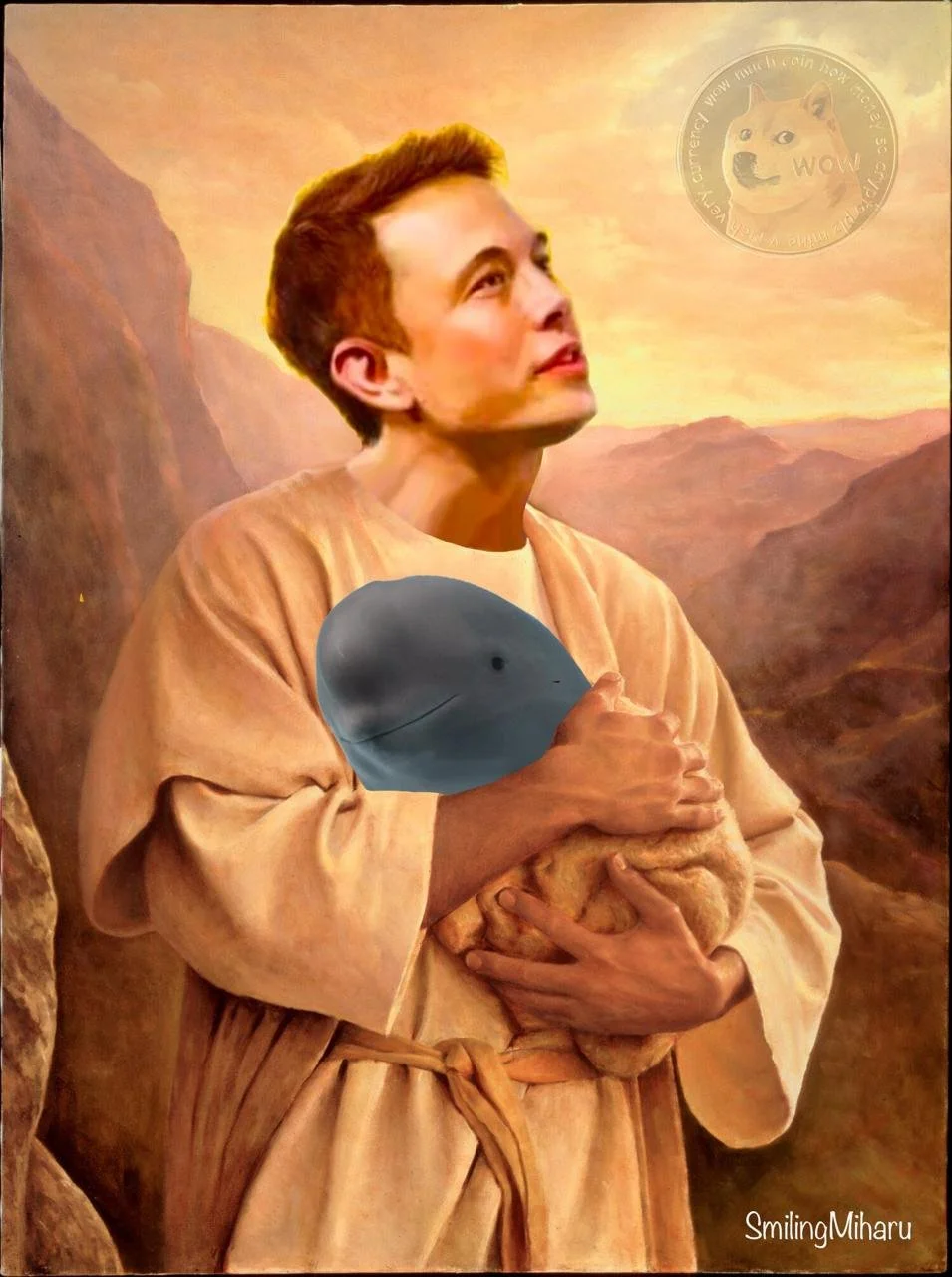 Smiling Dolphin Miharu Token Jesus Elon Musk