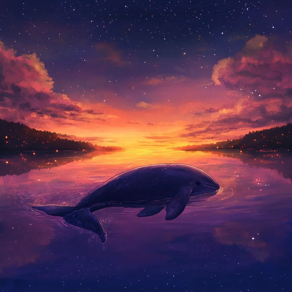 Smiling Dolphin Miharu Token Swim