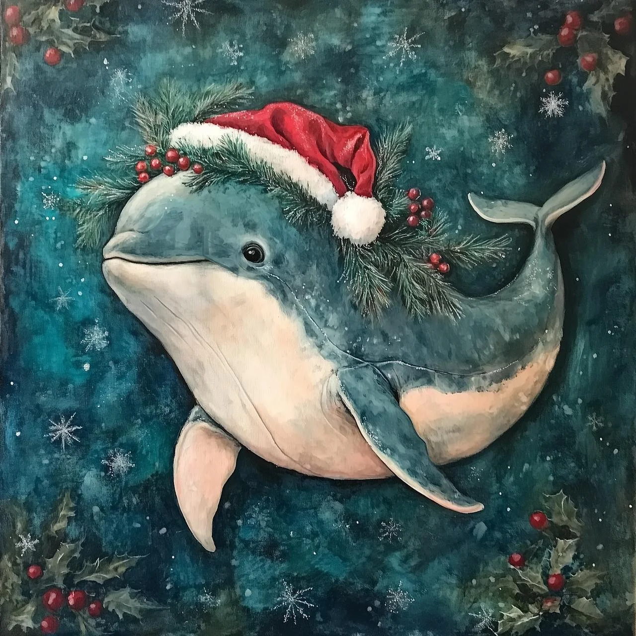 Smiling Dolphin Miharu Token Christmas Swim