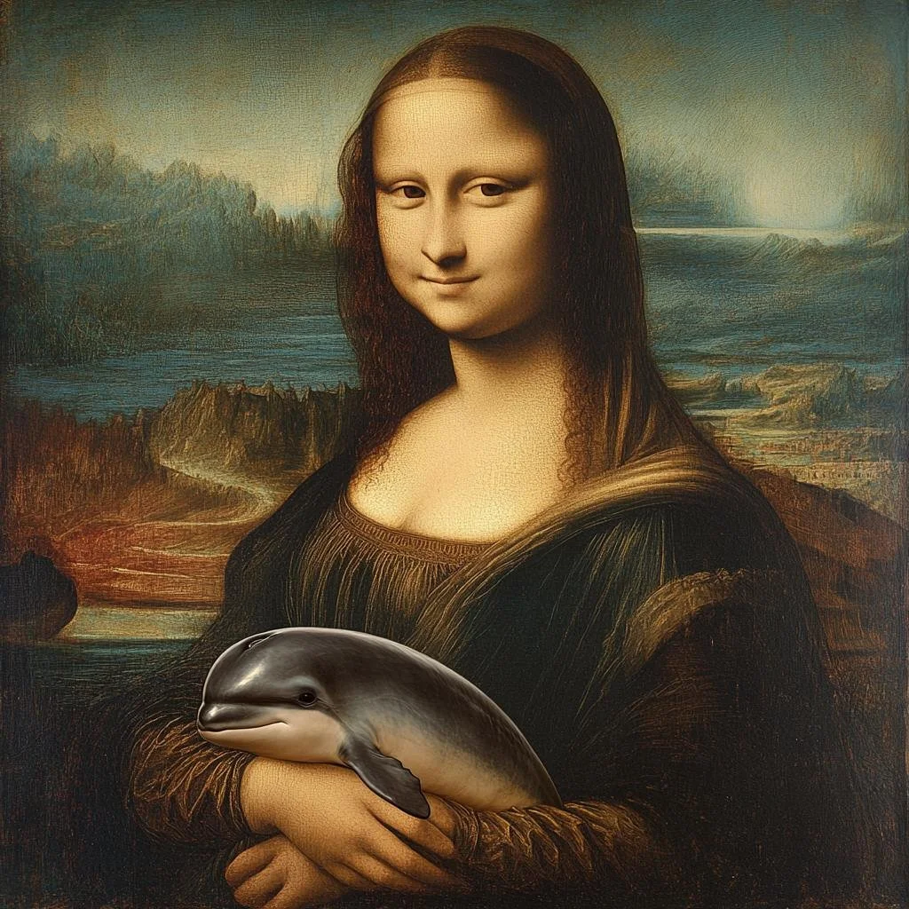 Smiling Dolphin Miharu Token Mona Lisa