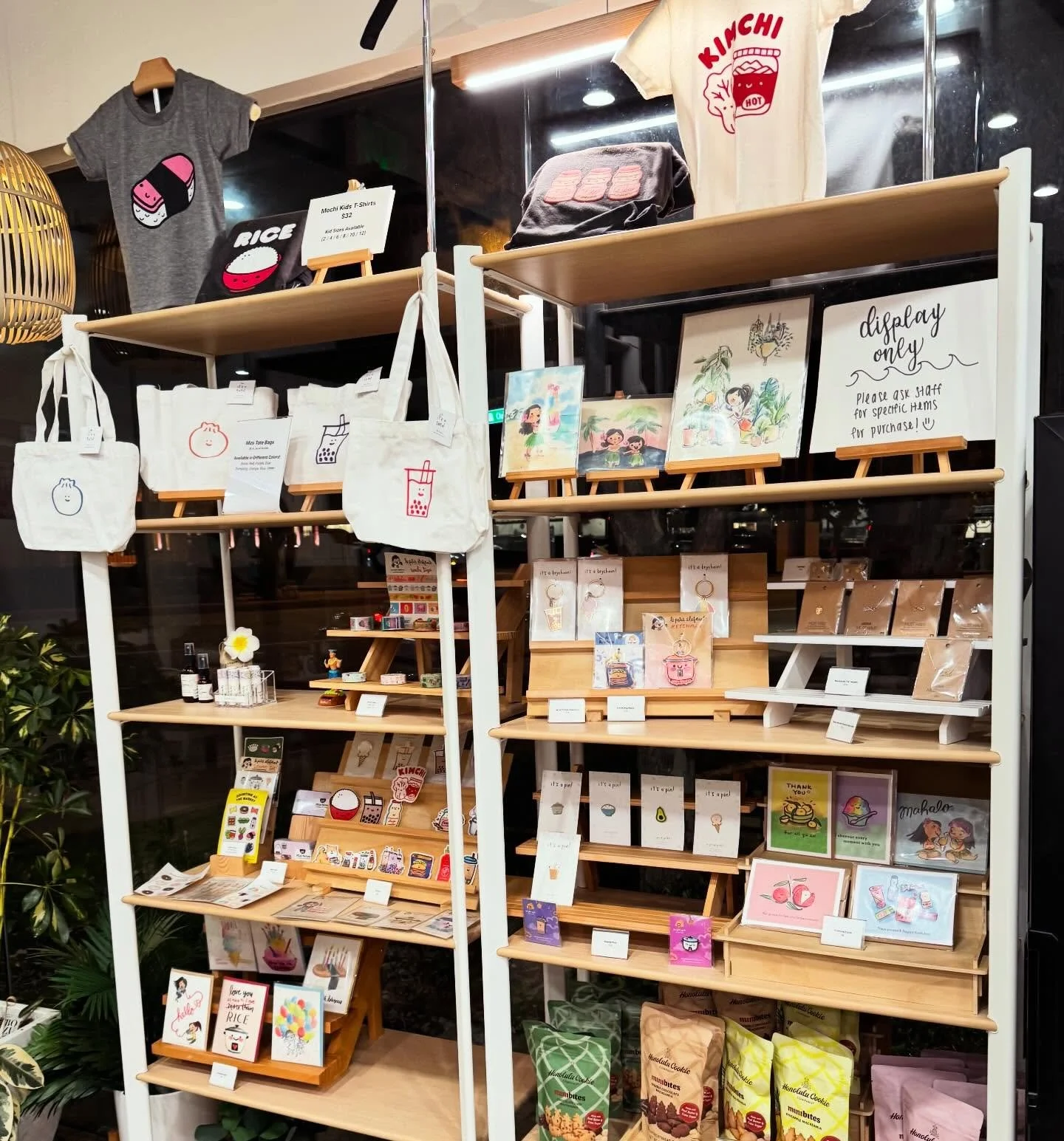 In the middle of Christmas shopping? Come by for some Hawaiian gift ideas! We will also start our Holiday Half-Off Sale on Monday!! #alohakidsla #christmasshopping #hawaiiantreasures