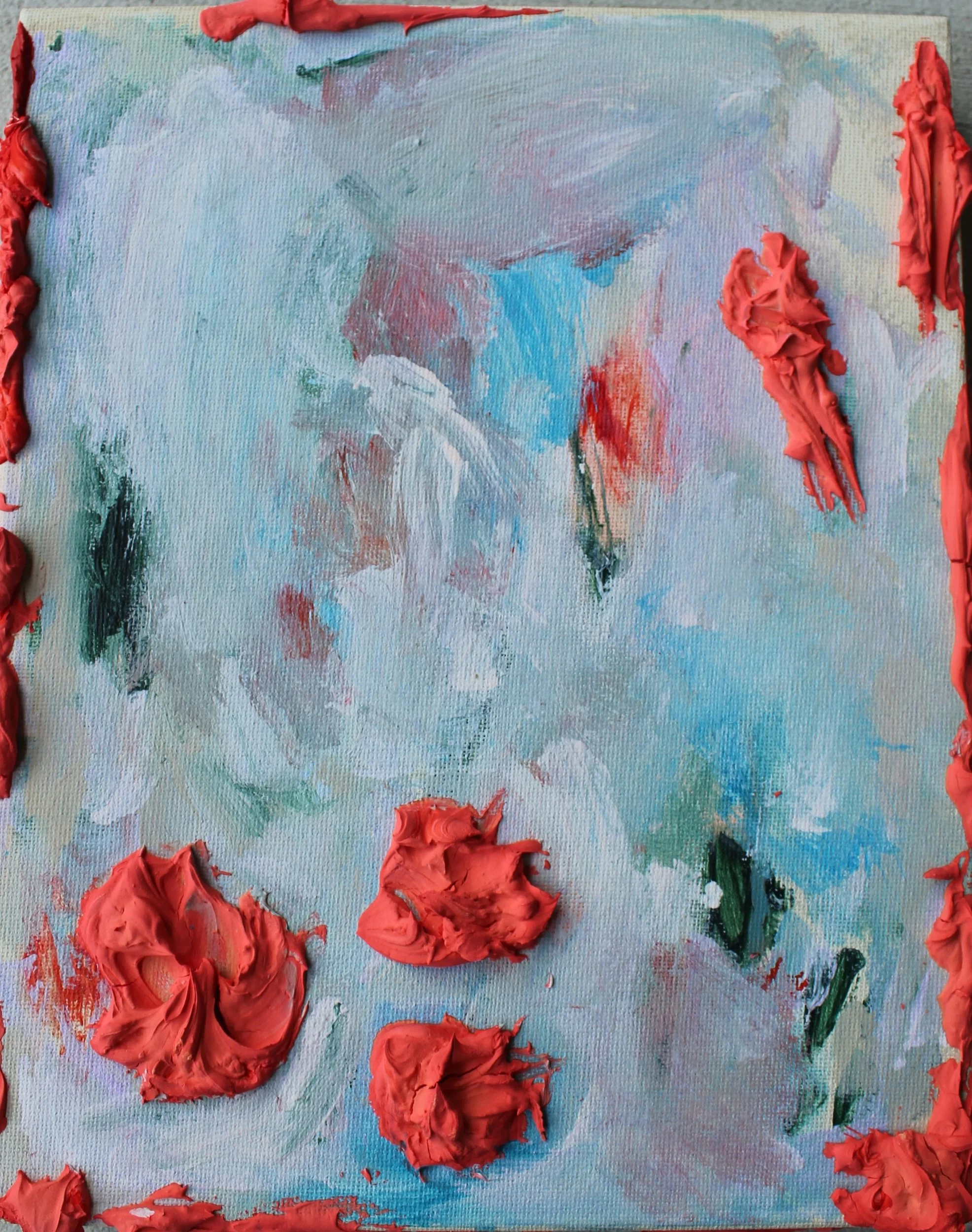 Acrylic and joint compound on canvas
20 x 25cm 
2025