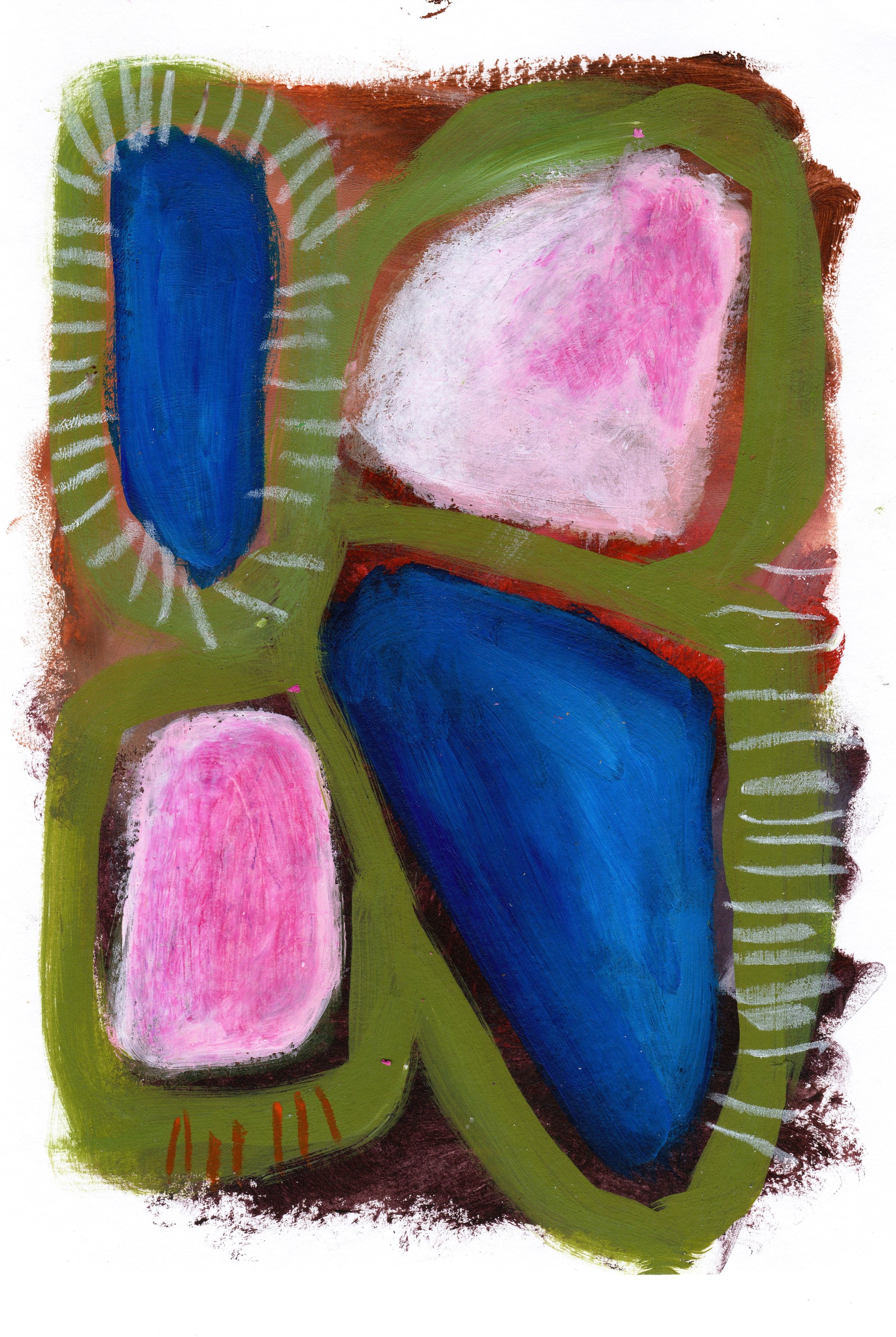 Acrylic and oil pastel on paper
14.8 x 21cm
2025