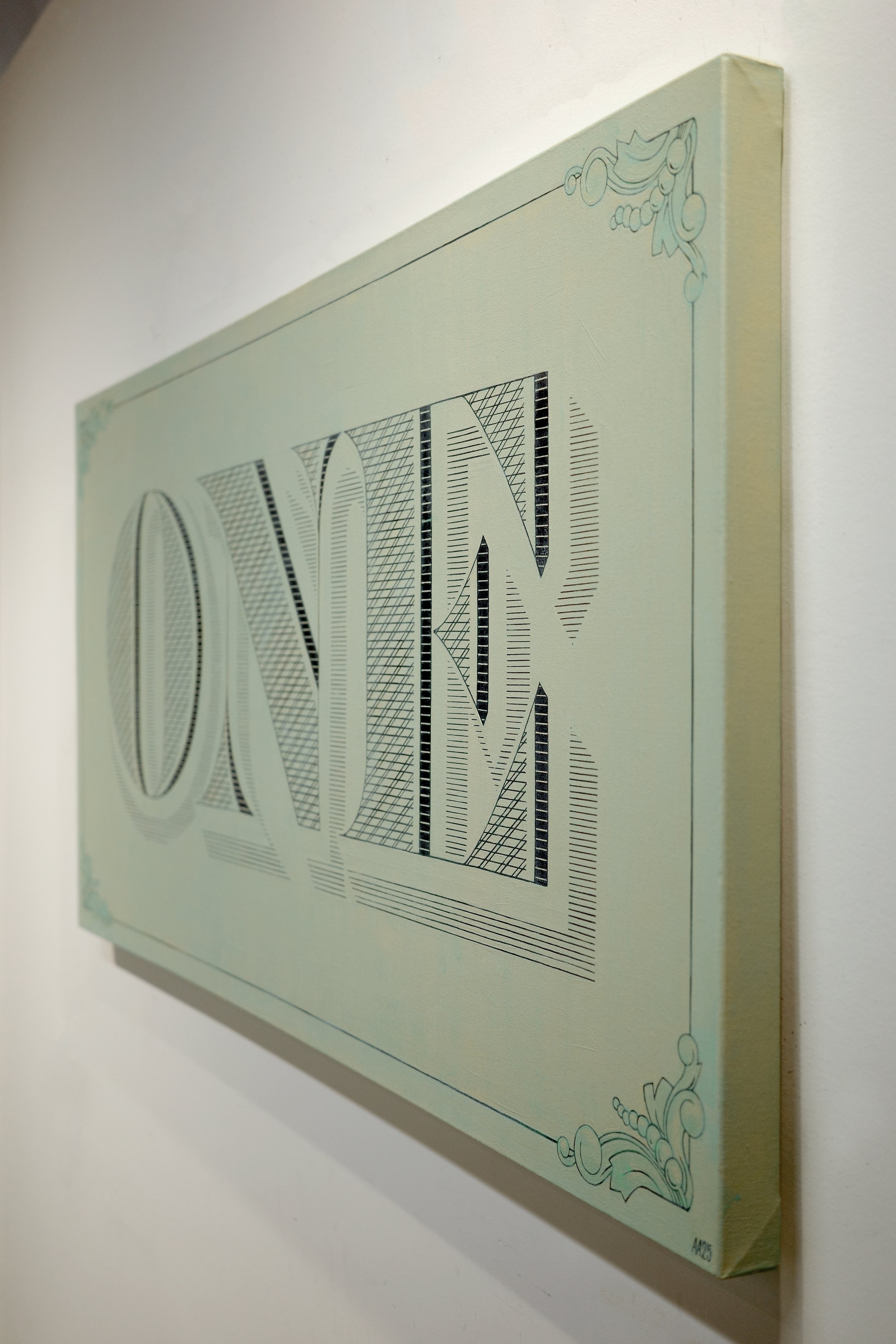 In God We Trust, 2025 (48" x 24")