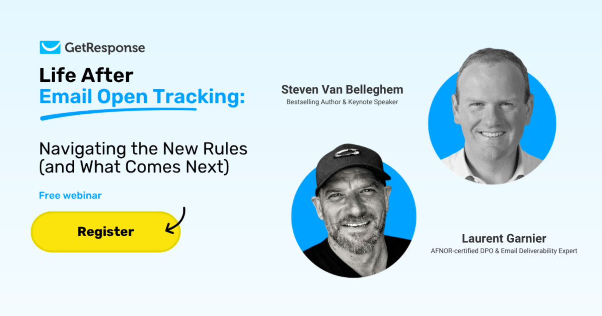 Webinaire GetResponse : tracking email, CNIL et Garante — mardi 22 septembre