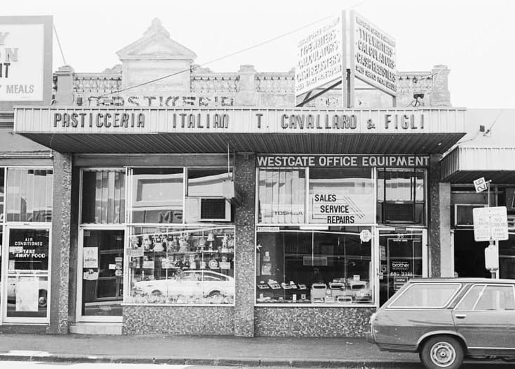 Let's take a walk down memory lane ❤️🤍💙

📸 @ian.pa.rambo.newland

1. Pasticceria Italian (98 Hopkins Street) 1982 &amp; Westgate Office Equipment (96 Hopkins Street) 1982
2. Sergio's Gents Salon (313 Barkly Street) 1982 &amp; Michaelides Shoes (31