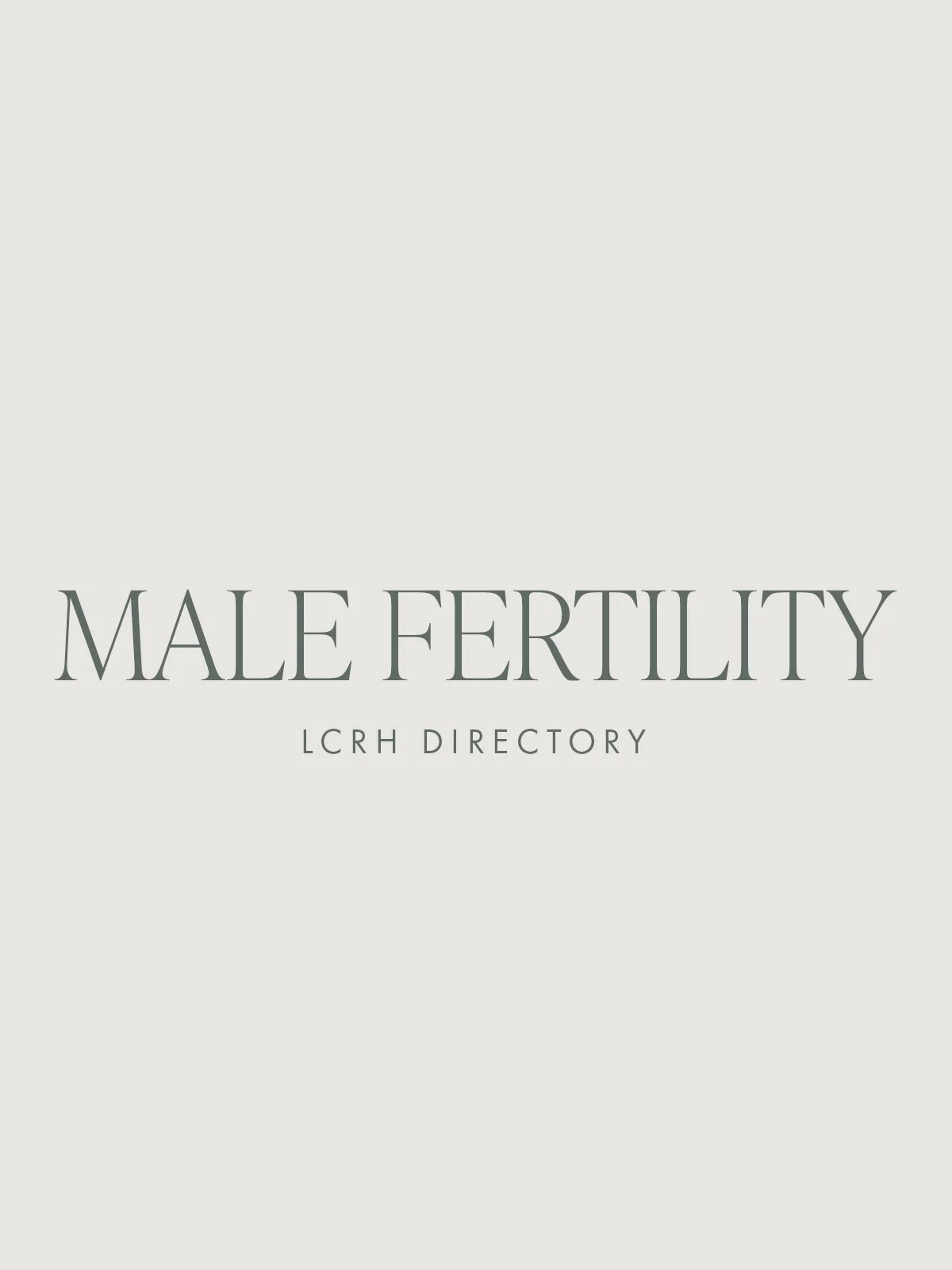 Male Fertility | click for details