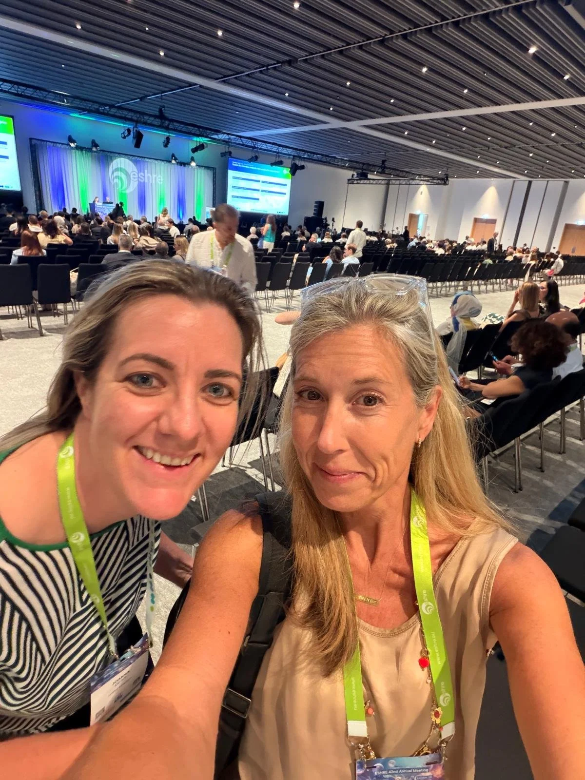 Jo and Lynne at ESHRE
