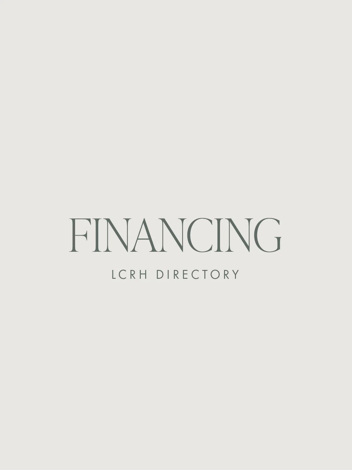 Financing | click for details