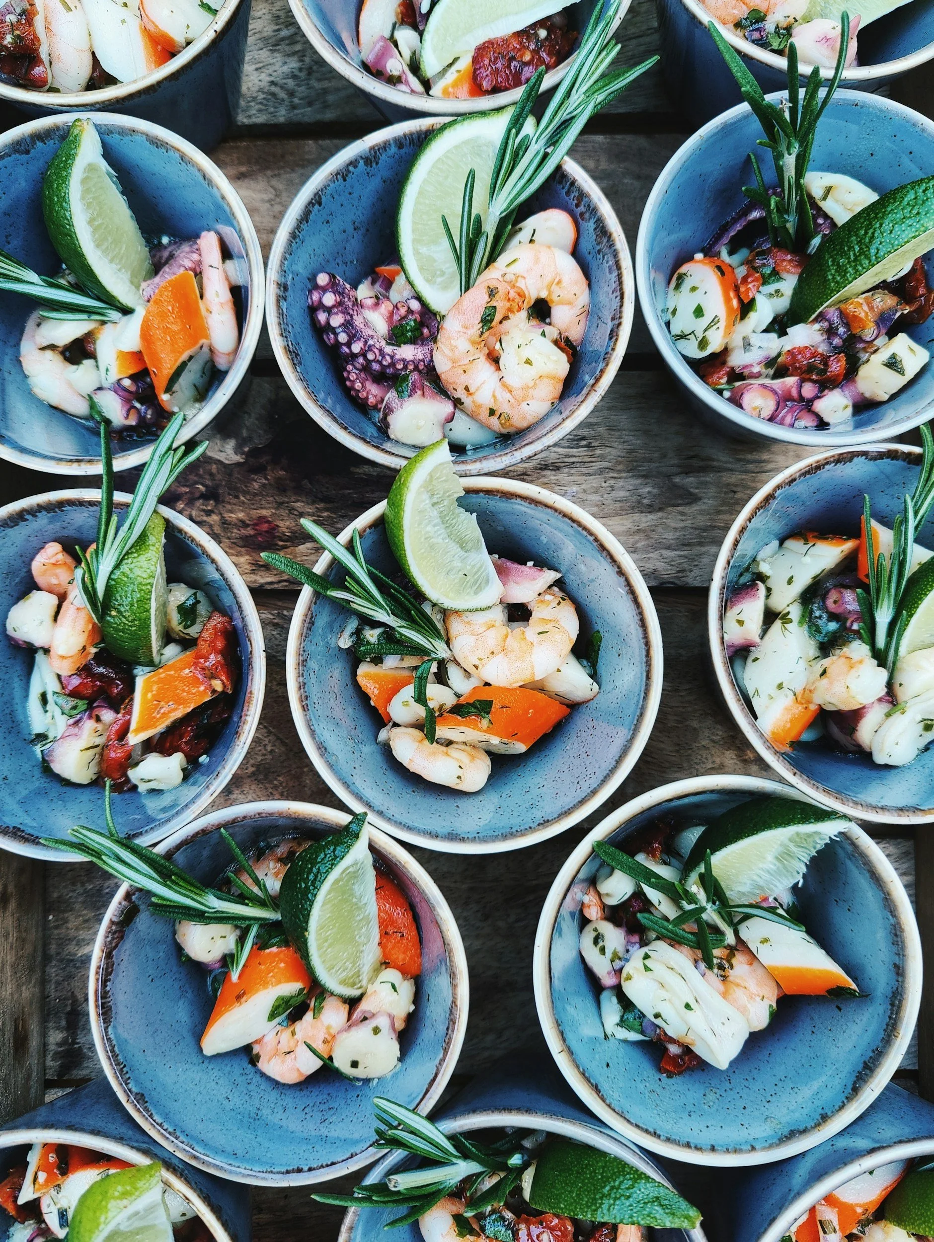 small shrimp apps passed around
