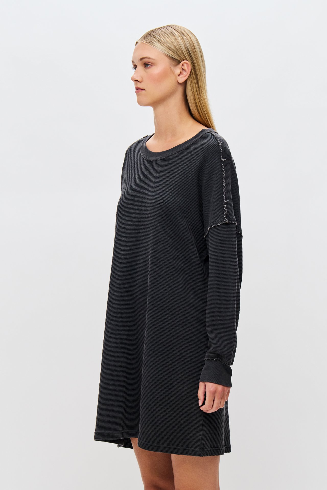 Waffle Dress in Loose Fit